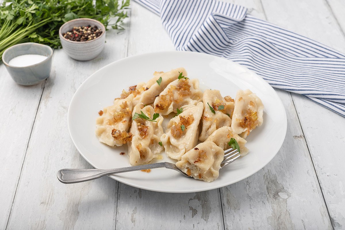 Pierogi z serem i ziemniakami 